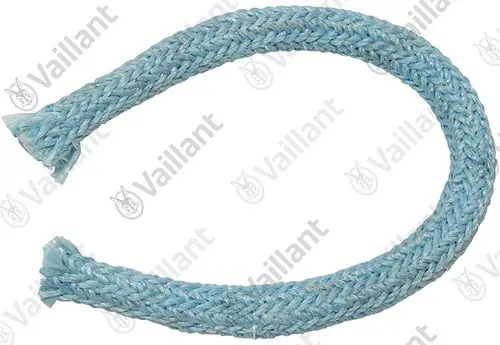 Vaillant Dichtschnur, geflochten, in blauer Farbe, zeigt eine flexible Form, geeignet für Dichtungen in Heizungs- oder Sanitärsystemen.
